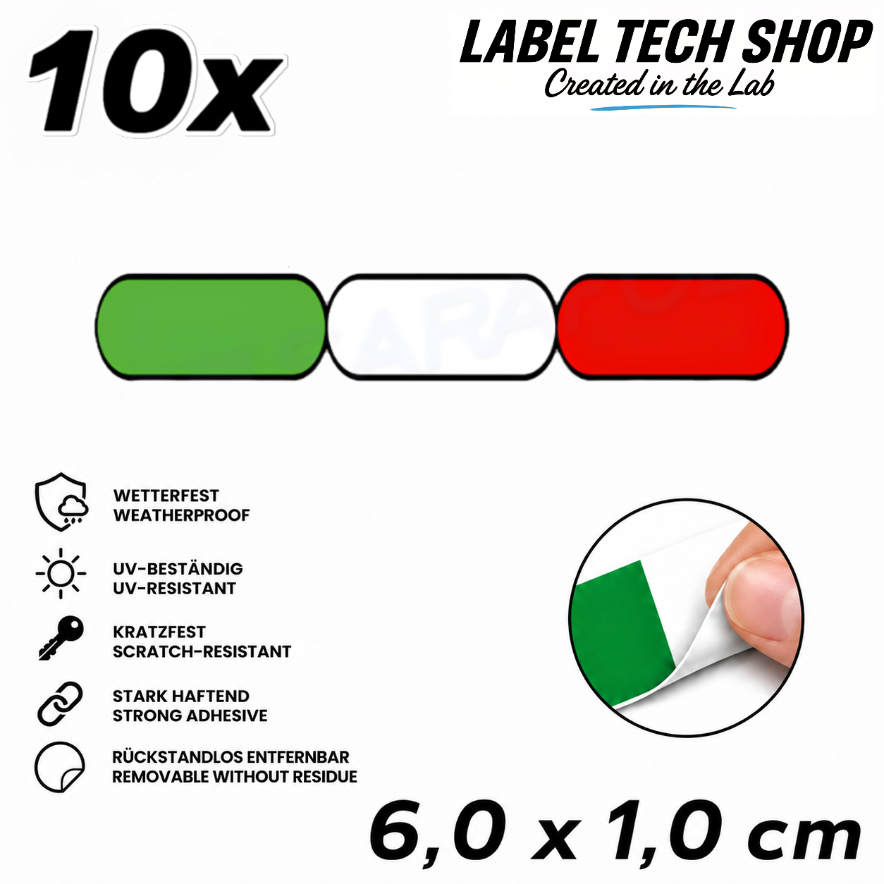 🇮🇹 Italy Stickers Italian Sticker Adesivo Italiano Italian Flag Motorcycle Car Helmet 6.0x1.0cm NO.037