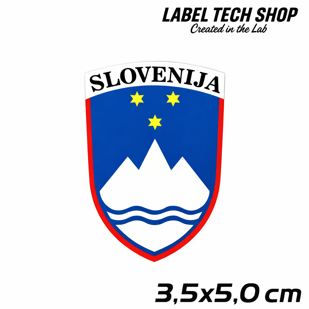 Slowenien Slovenija Nalepka Emblem Aufkleber Sticker 3,5 x 5,0 cm – Wappen Slovenia (009)