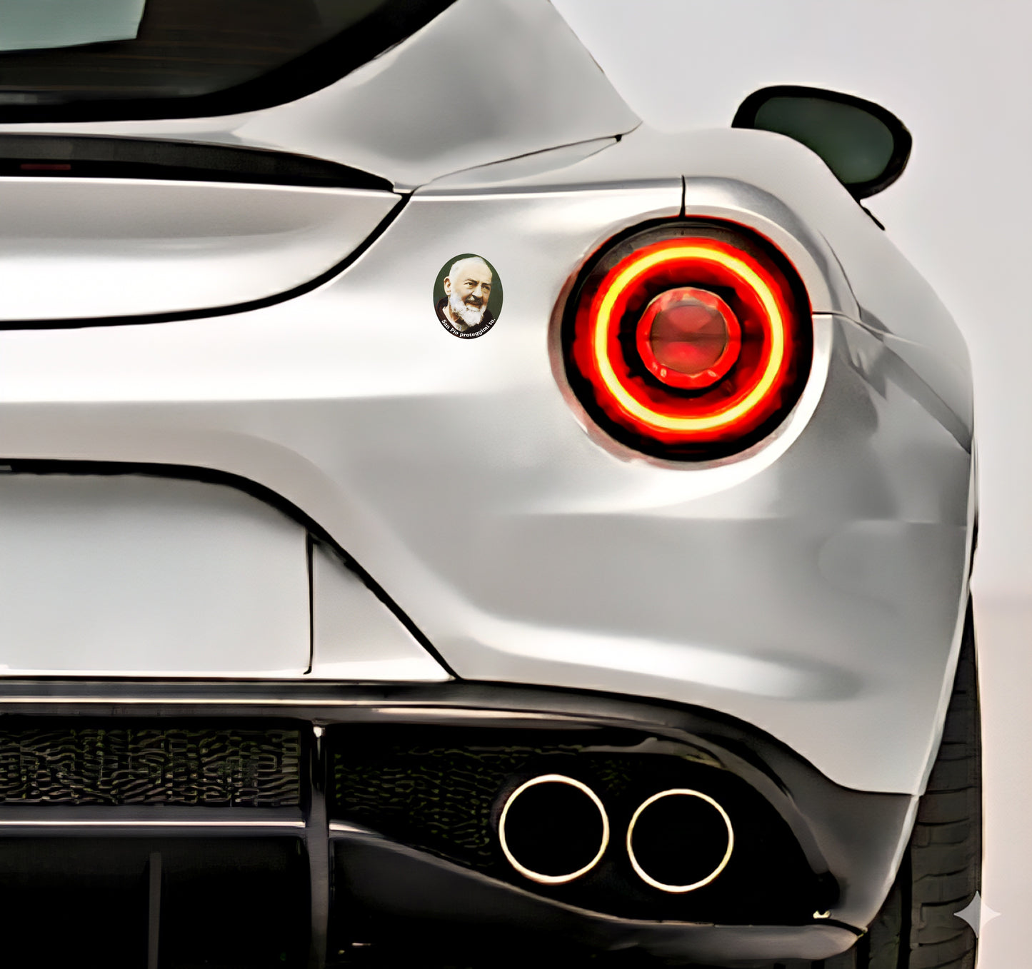 3x Padre Pio Aufkleber Sticker Außenklebend Katholisch Catholic 4,5x5,0 cm (027)