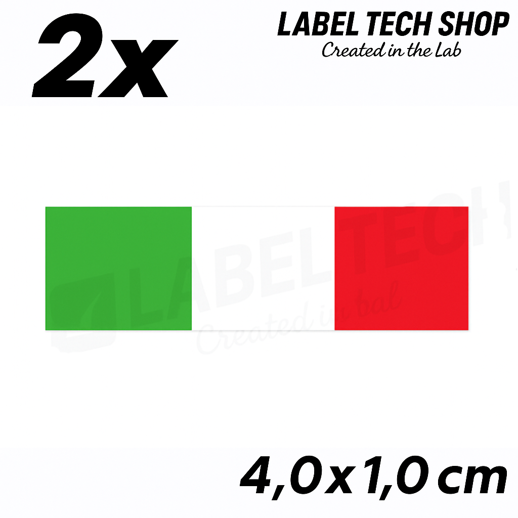 2x Italien Aufkleber Flagge 4×1cm Flagge Italien Adesivo Sticker 097