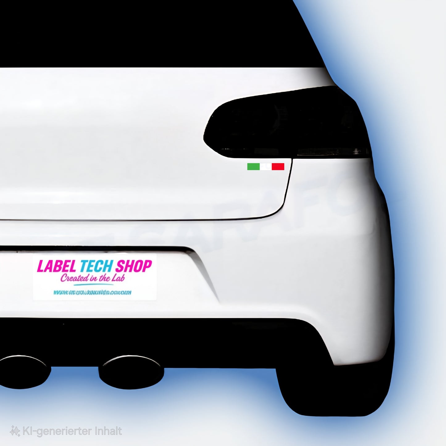 10x Italia/Italien Aufkleber Flagge 6×1 cm Italien Streifen Adesivo Sticker 036