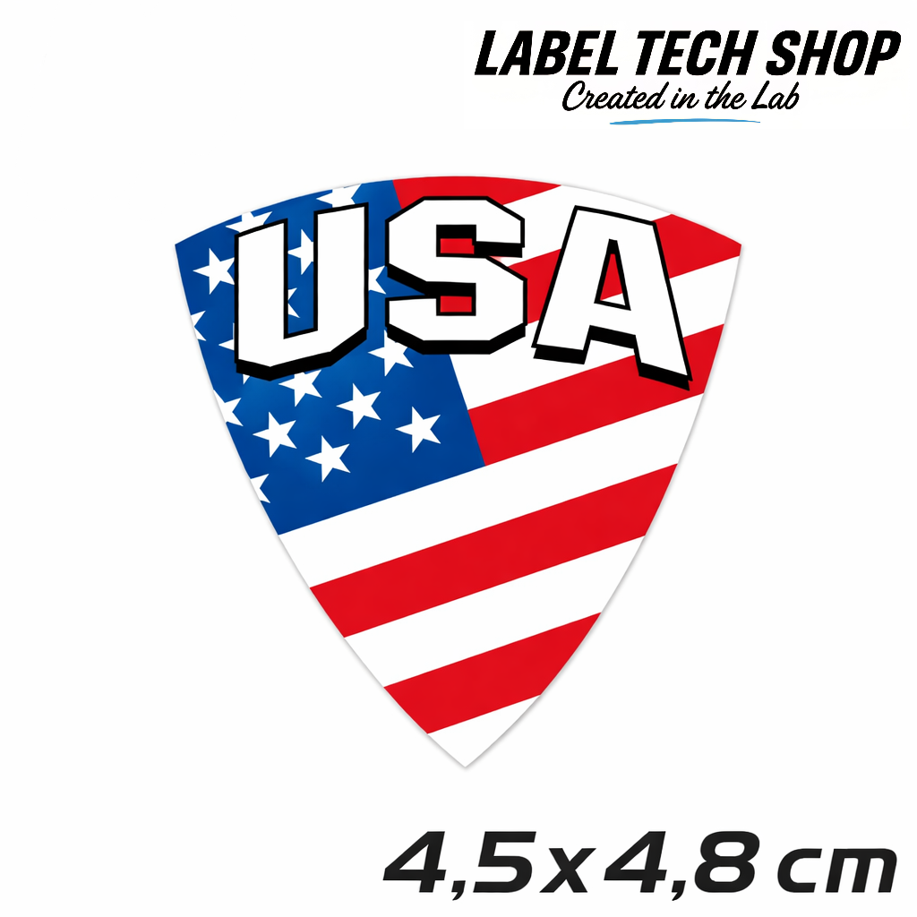 America Amerika Aufkleber Sticker – USA Flag Flagge Wappen Emblem – Auto Laptop Helm Geschenk – 4,5 × 4,8 cm (118)