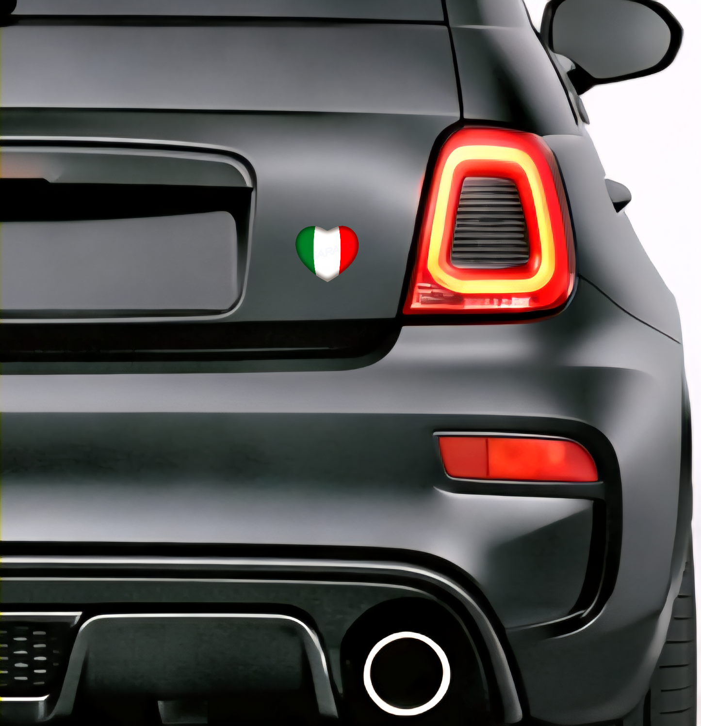 🇮🇹 Italy Sticker Heart Italian Sticker Heart Adesivo Cuore Italiano Flag Car Helmet 5.0x4.0cm NR.046