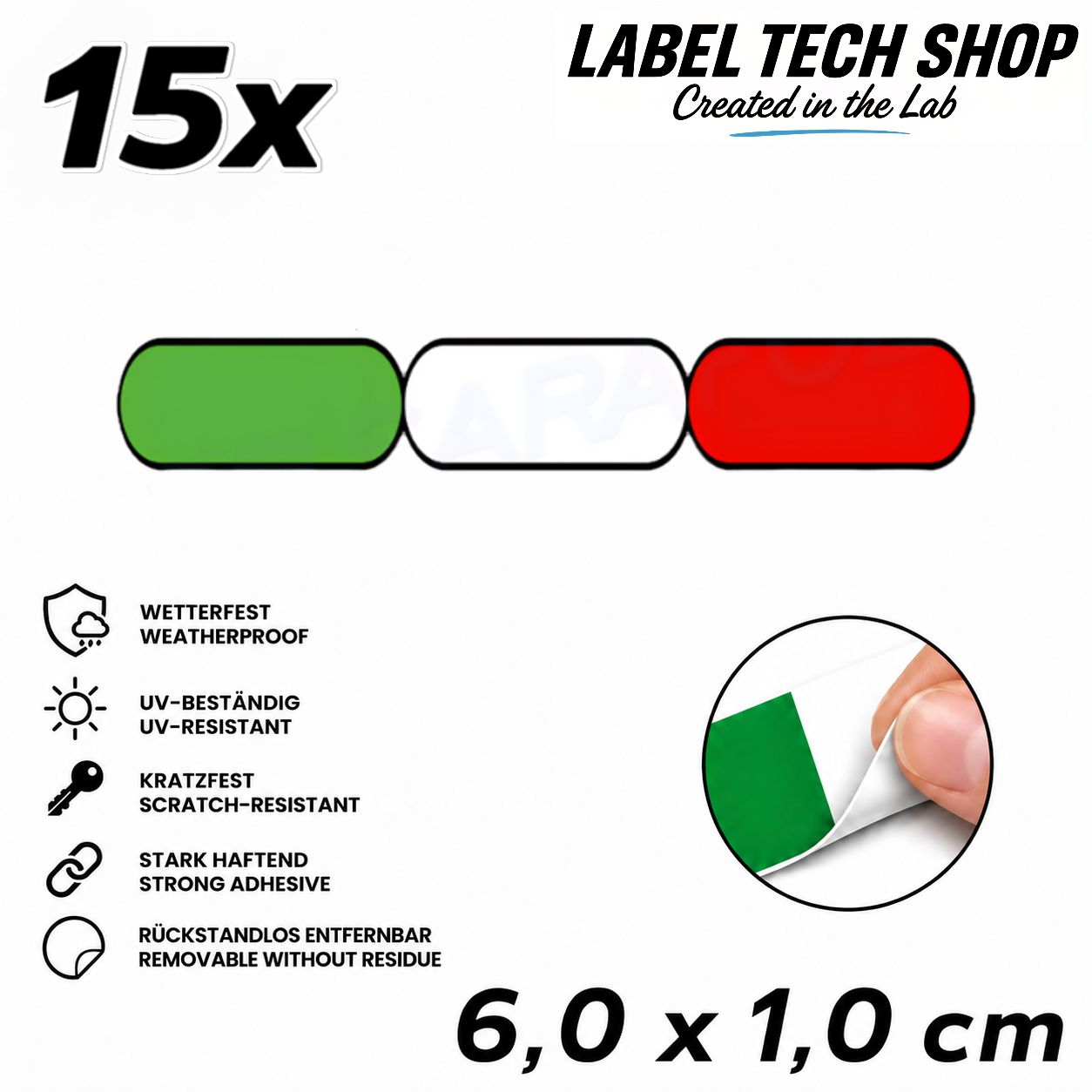 🇮🇹 Italy Stickers Italian Sticker Adesivo Italiano Italian Flag Motorcycle Car Helmet 6.0x1.0cm NO.037