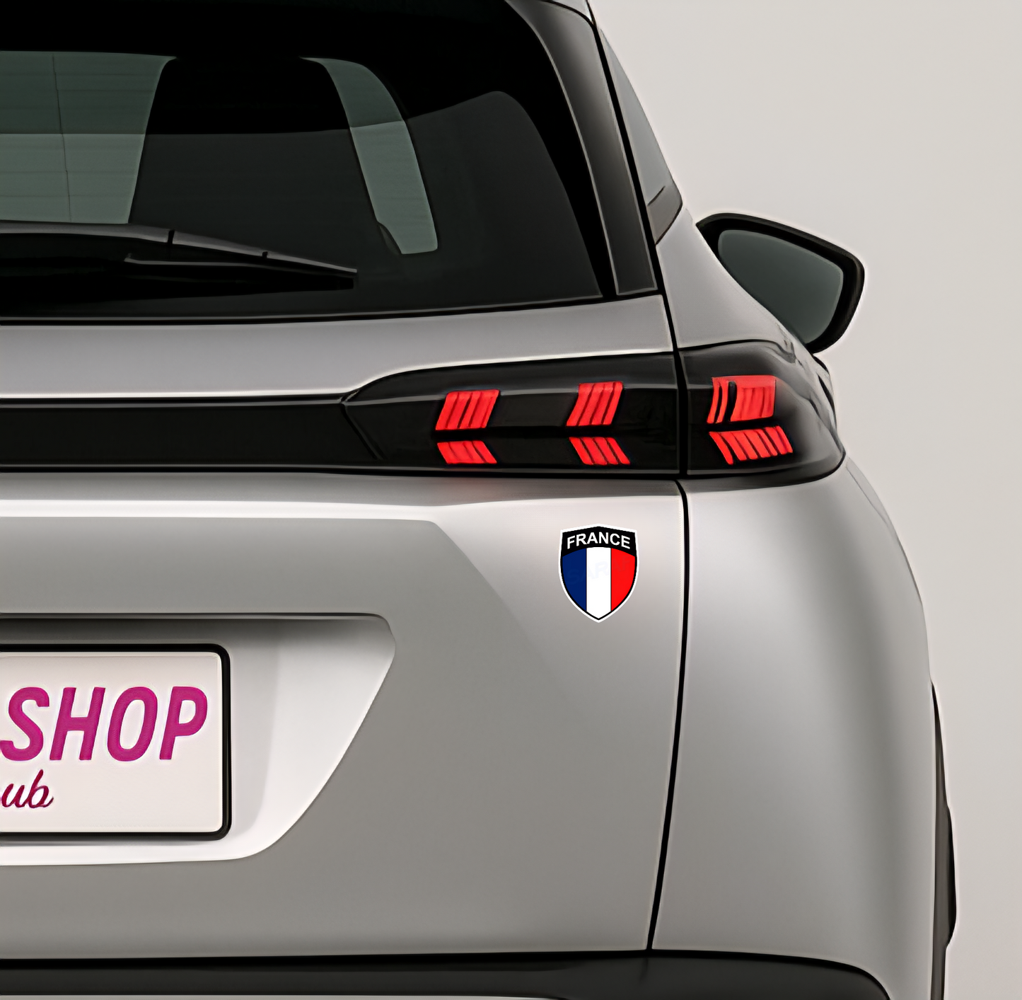 1x Frankreich Aufkleber France Francia Flagge Sticker 4,5x5,5cm (034)