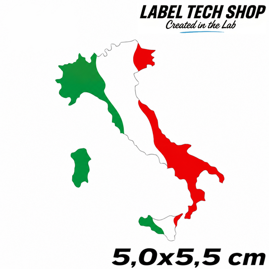 🇮🇹 Italien Italia Italy Stiefel Flagge Adesivo Sticker Aufkleber Auto Motorrad Helm Laptop 5,0x5,5cm