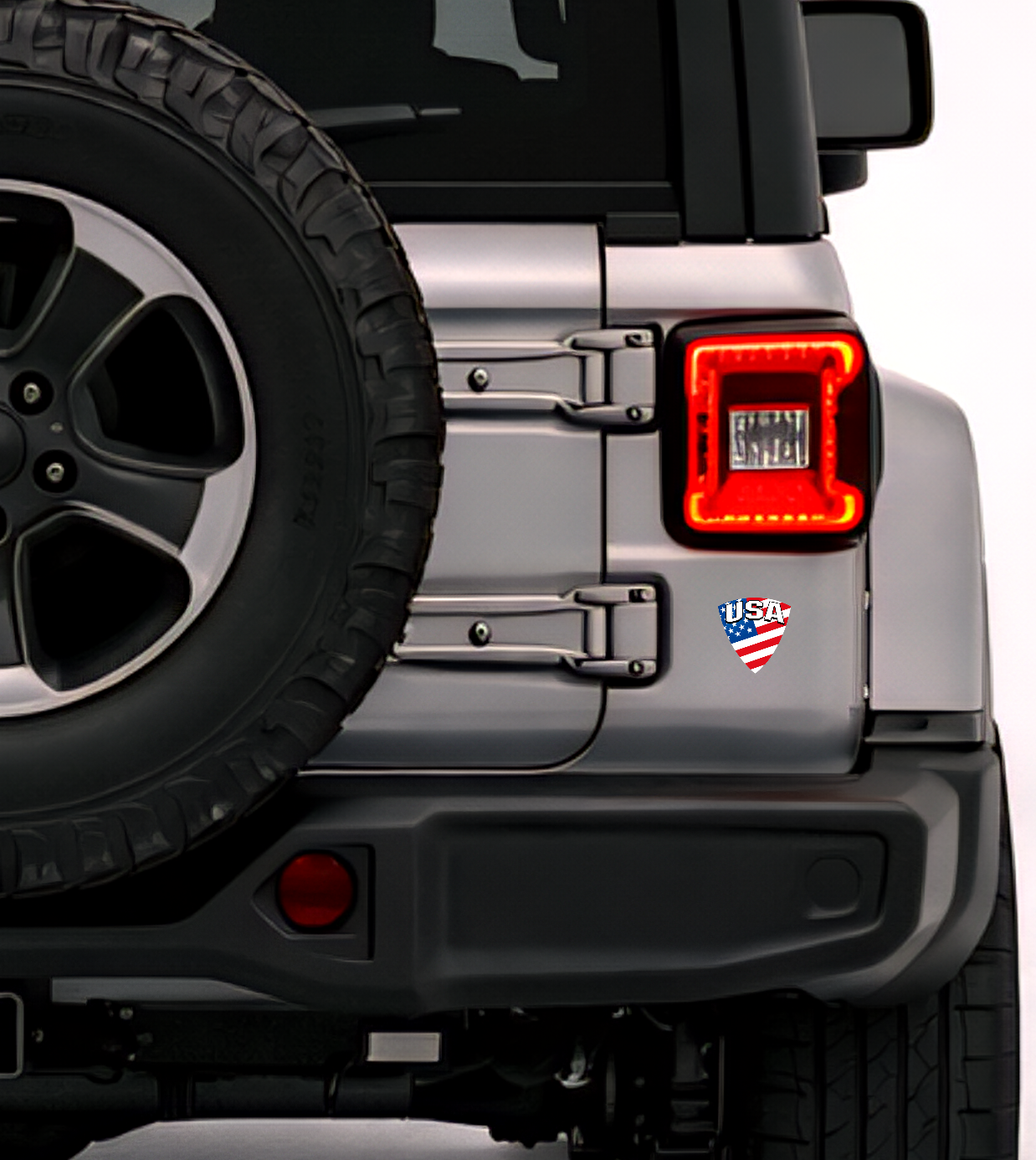 America Amerika Aufkleber Sticker – USA Flag Flagge Wappen Emblem – Auto Laptop Helm Geschenk – 4,5 × 4,8 cm (118)