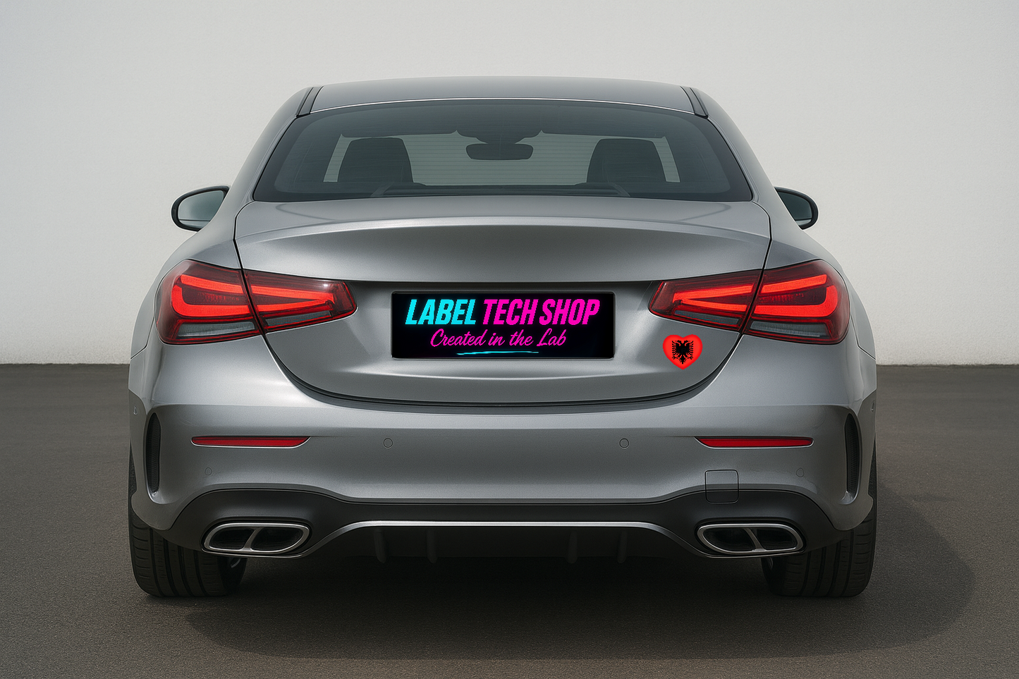 10x Albania Shqiponja Herz Sticker – Albanien Flagge Heart Aufkleber 4,5x5,5cm (005)