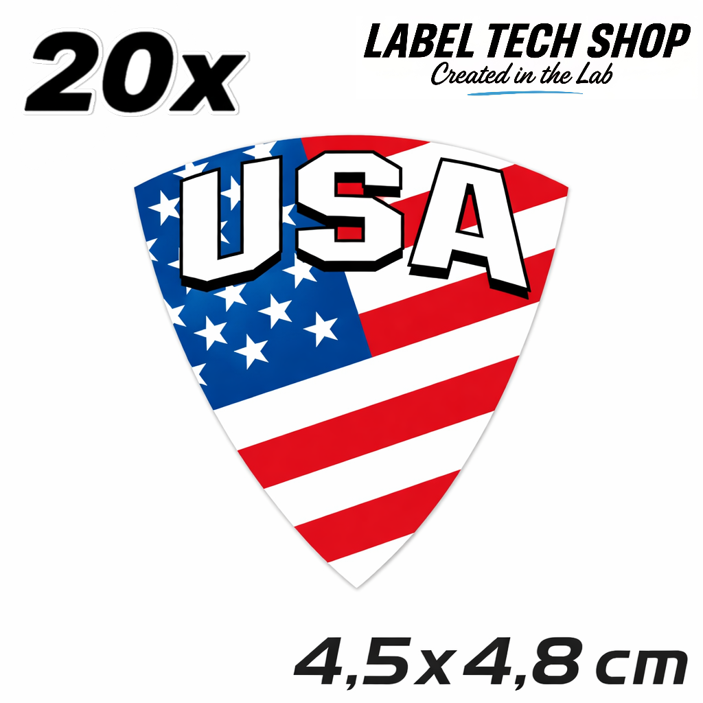 America Amerika Aufkleber Sticker – USA Flag Flagge Wappen Emblem – Auto Laptop Helm Geschenk – 4,5 × 4,8 cm (118)