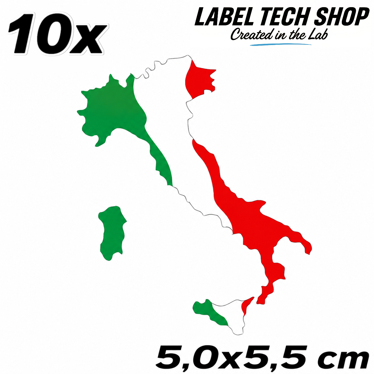 🇮🇹 Italy Italia Italy Boot Flag Sticker Decal Car Motorcycle Helmet Laptop 5.0x5.5cm