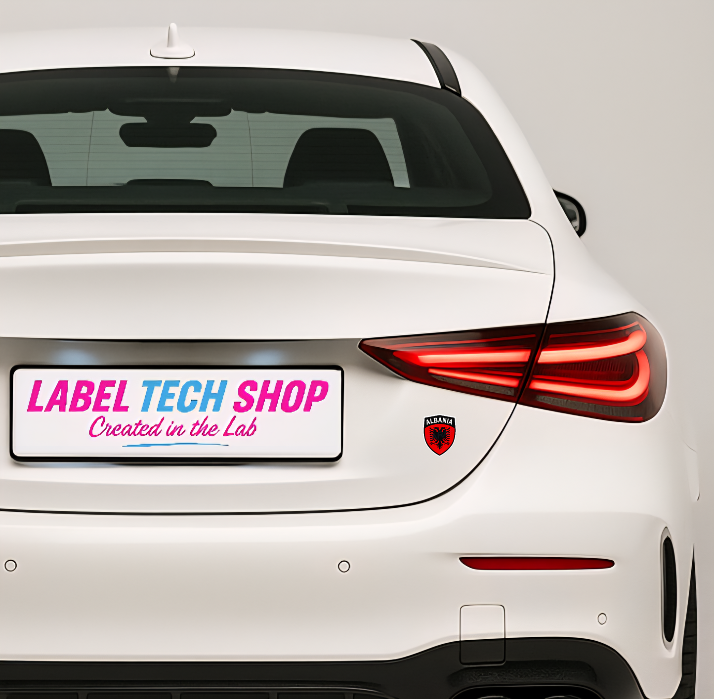 5x Albanien Aufkleber Klein Shqipëria Shqiponja  – Albania Flagge Emblem Wappen Sticker 3,5x4,5cm (108)