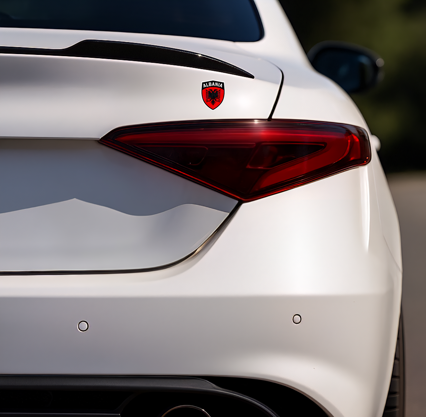 5x Albanien Aufkleber Klein Shqipëria Shqiponja  – Albania Flagge Emblem Wappen Sticker 3,5x4,5cm (108)