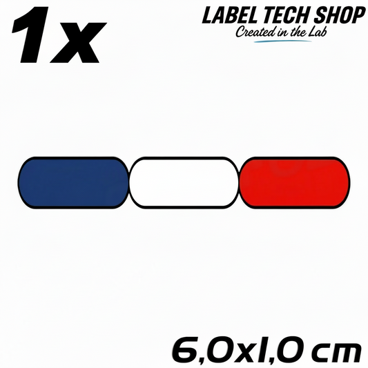 1x Frankreich Aufkleber France Francia Flagge Sticker 6,0x1,0cm (038)