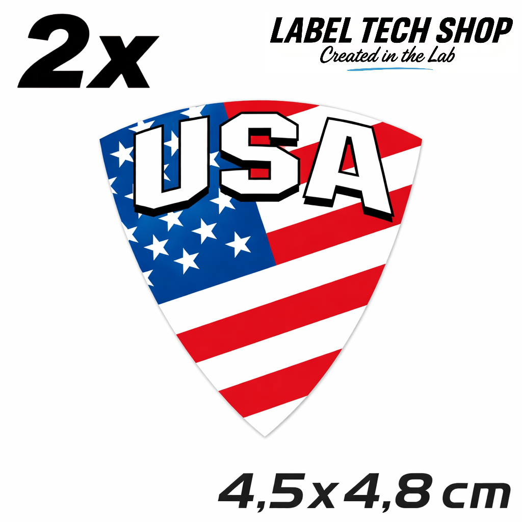 America Amerika Aufkleber Sticker – USA Flag Flagge Wappen Emblem – Auto Laptop Helm Geschenk – 4,5 × 4,8 cm (118)