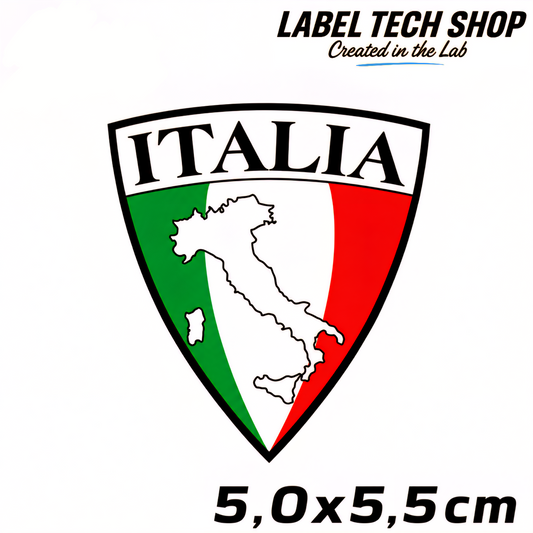 🇮🇹 Italien Italia Italy Emblem Wappen Adesivo Sticker Aufkleber Auto Motorrad Helm Laptop Flagge 5,0x5,5cm