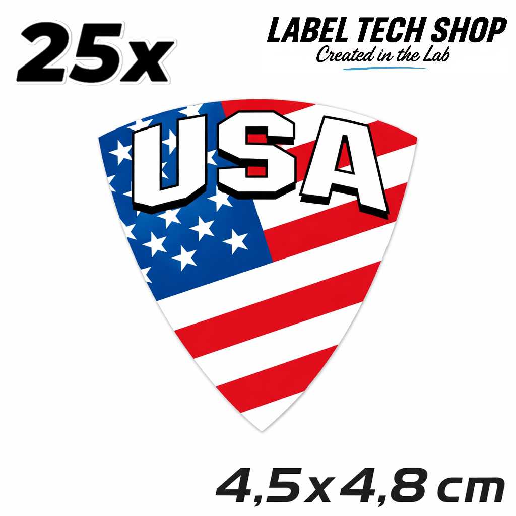 America Amerika Aufkleber Sticker – USA Flag Flagge Wappen Emblem – Auto Laptop Helm Geschenk – 4,5 × 4,8 cm (118)