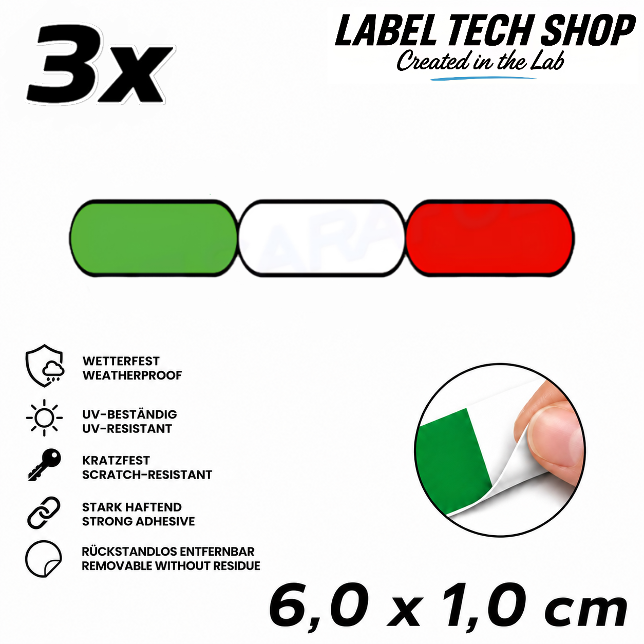 🇮🇹 Italy Stickers Italian Sticker Adesivo Italiano Italian Flag Motorcycle Car Helmet 6.0x1.0cm NO.037
