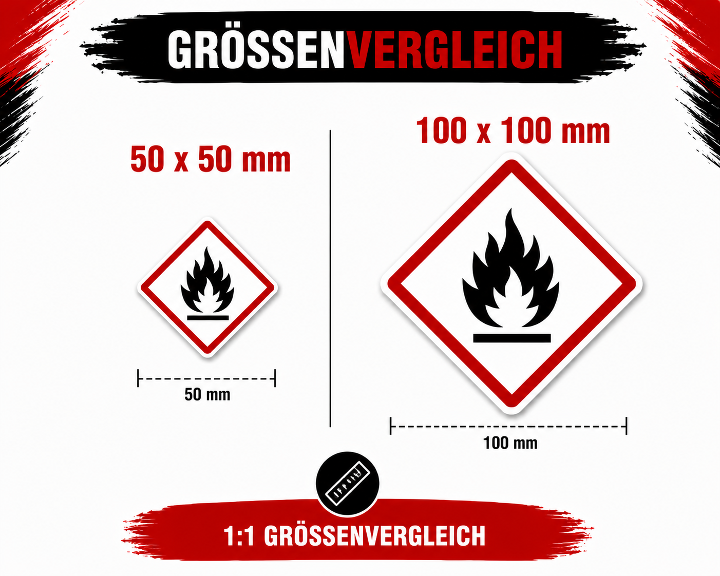 GHS Hazard Label Sticker Set | GHS Hazard Label Sticker Set – All 9 GHS Symbols | All 9 GHS Symbols